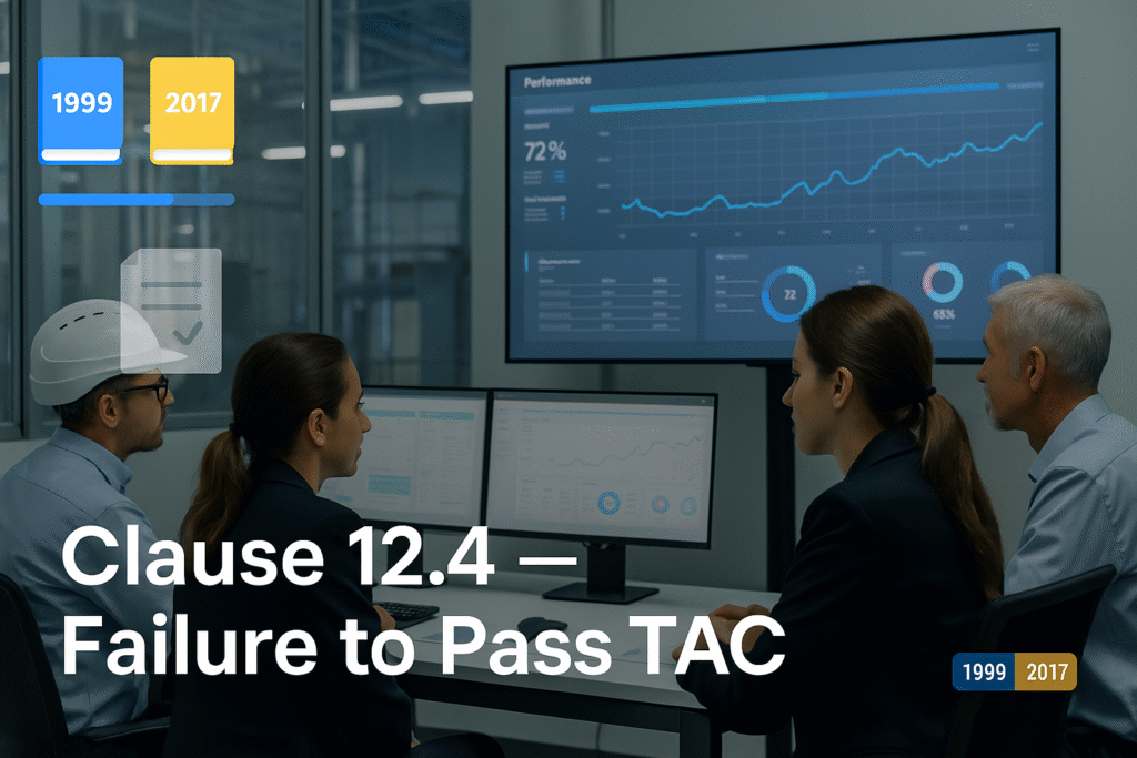 Failure to Pass Tests
