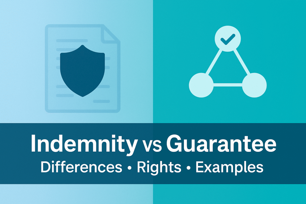 Indemnity vs Guarantee